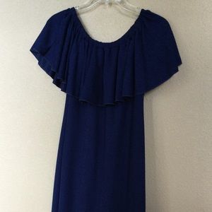 Solid Navy Dress